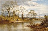 An English River in Autumn by Benjamin Williams Leader